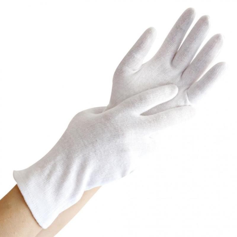 Rękawice bawełniane białe a 12 par gr. 145g/m2