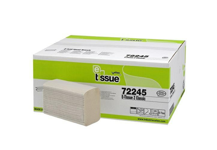 Ręcznik E-Tissue składka ZZ 2W kod C72245 20 x 175 listków kolor beżowy Celtex SpA