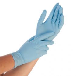 Rękawice nitrylowe L a 100szt. niebieskie