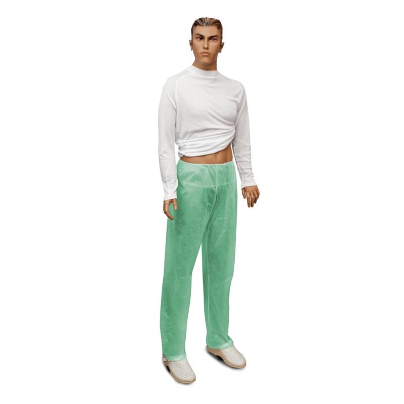 Spodnie z włókniny PP XXL a10 zielone gr. 40g/m2