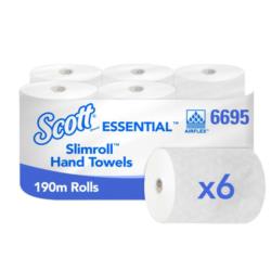 6695 Scott Slimrolll ręcznik biały, 6 rolek - 190 m Kimberly Clark