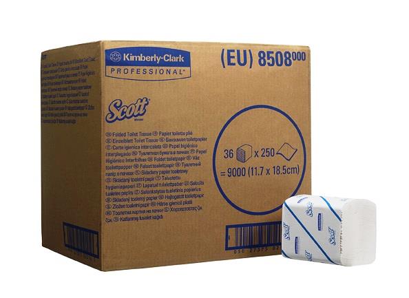 8508 Scott papier toaletowy BulkPack 36 op x 250 listków 2 warstwowy biały Kimberly Clark