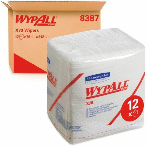 8387 WYPALL* X70 czyściwo białe QF karton 12 opakowań x 76 odcinków Kimberly Clark