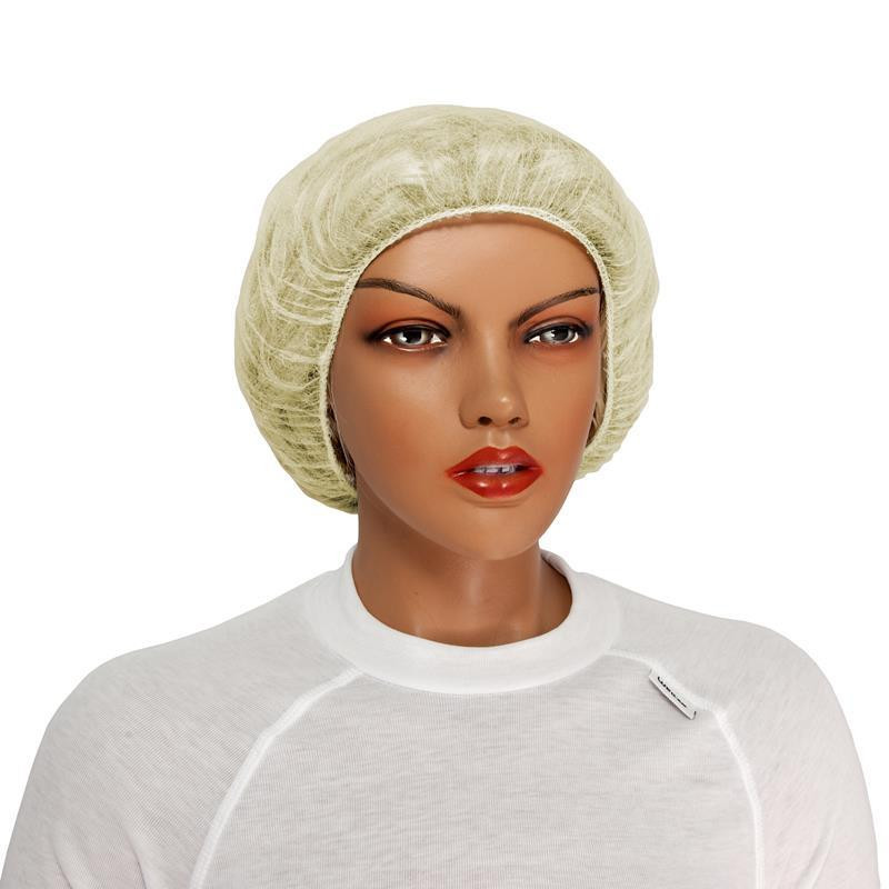Czepek Beret PP żółty 53cm KARTON 1000 sztuk gramatura 12g/m2 Czepek Beret PP żółty 53cm KARTON 1000 sztuk gramatura 12g/m2