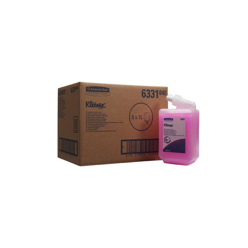 6331 KLEENEX® mydło do rąk różowe karton 6 x 1litr kaseta 6331 KLEENEX® mydło do rąk różowe karton 6 x 1litr kaseta