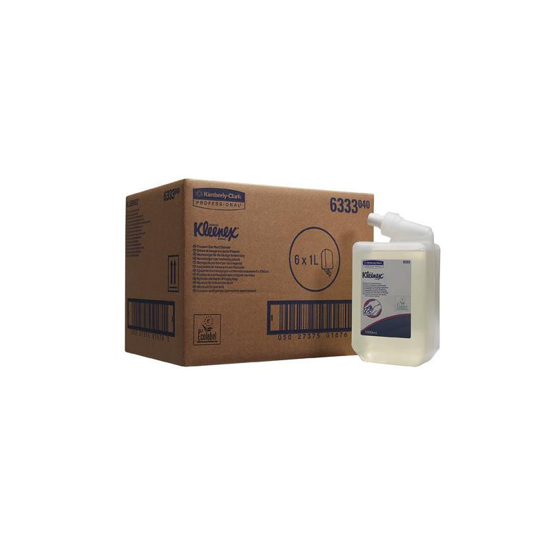6333 KLEENEX® mydło do rąk do częstego użytku - kaseta o pojemności 1 litra bezbarwne 6333 KLEENEX® mydło do rąk do częstego użytku - kaseta o pojemności 1 litra bezbarwne