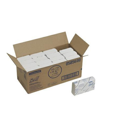 Ręcznik Scott SLIMFOLD biały kod U5856 16 x 110 listków 1 warstwowy Kimberly Clark