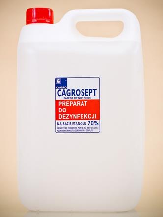 Cagrosept 5000 ml płyn do dezynfekcji powierzchni etanol 70% Cagrosept 5000 ml płyn do dezynfekcji powierzchni etanol 70%