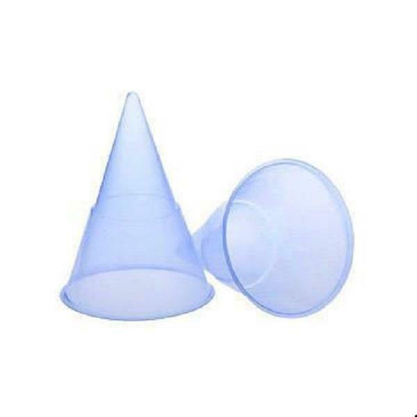 Kubek plastikowy stożkowy niebieski 100 ml. a100 sztuk