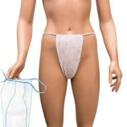 Stringi Damskie PP 1000 szt lamówka niebieska gramatura 30g/m2