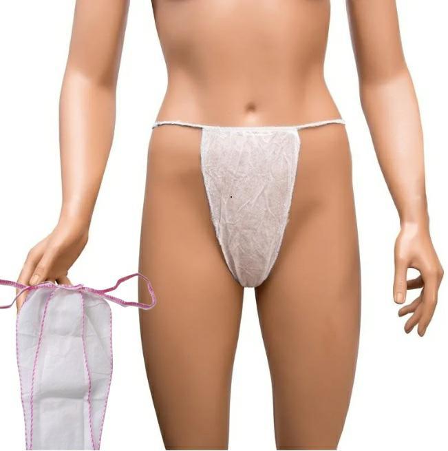 Stringi Damskie PP 1000 szt lamówka różowa gramatura 30g/m2 Stringi Damskie PP 1000 szt lamówka różowa gramatura 30g/m2