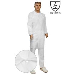 Fartuch na napy PP biały XXL ESD gramatura 30g/m2