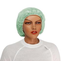 Czepek Beret PP 58cm 1000 szt. zielony gramatura 12g/m2