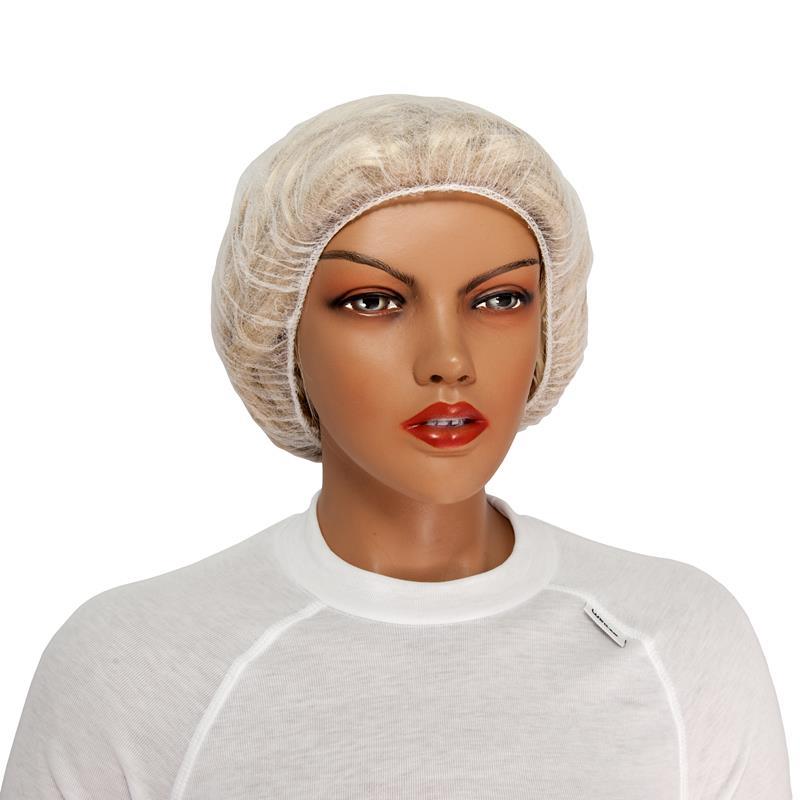 Czepek Beret PP biały 53cm 20op. x 100szt. KARTON gramatura 12g/m2