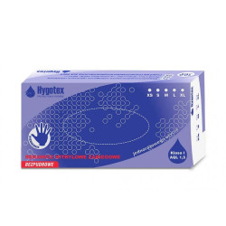 Rękawice nitryl Hygotex niebieski M KART ON 10 x 100 szt. 2.0mil bezpudrowe