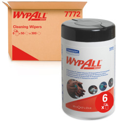 7772 Wypall Cleaning Wipers nasączone ściereczki do rąk 50 szt. karton 6 tub x 50 Kimberly Clark