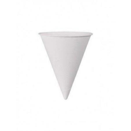 Kubek stożkowy papierowy 118ml KARTON 25x200 biały 25 x 200 sztuk 5000 sztuk