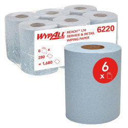 Ręcznik WypAll® Reach™106m CF Airflex niebieski a 6 rolek Kimberly Clark