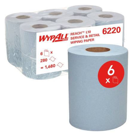 Ręcznik WypAll® Reach™106m CF Airflex niebieski a 6 rolek Kimberly Clark