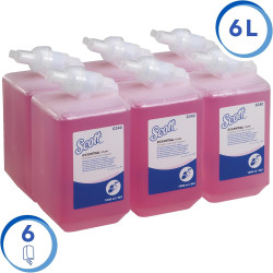6340 SCOTT® ESSENTIAL Pianka do mycia rąk różana karton 6 x 1 litr kaseta
